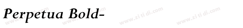Perpetua Bold字体转换